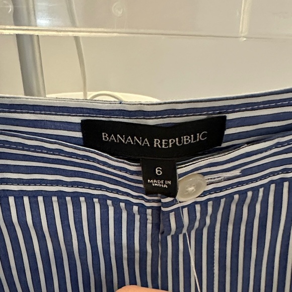 Banana Republic Navy Striped Pencil Skirt - Picture 3 of 6